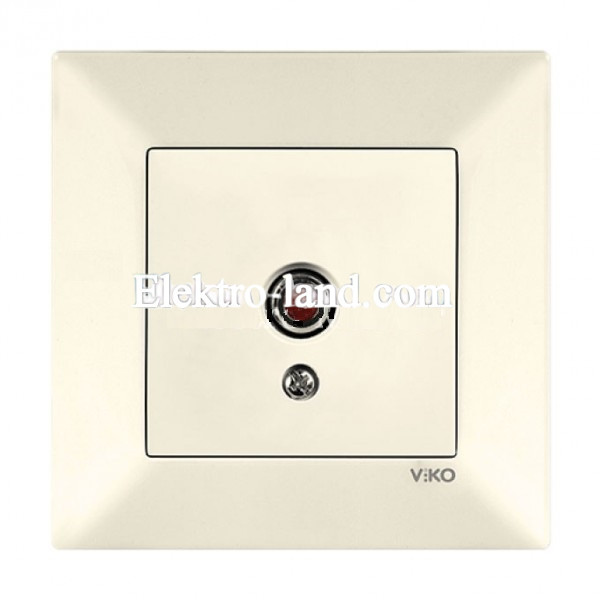 Розетка TV концевая белая VIKO MERIDIAN крем 90970210-WH